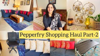 Pepperfry shopping haulshopping haulhome decorhome furnitureoffice chairRug [upl. by Brenda]