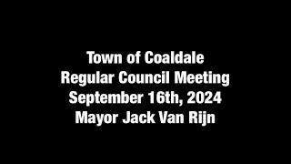 September 1​6th 2024 Regular Council Meeting Brief [upl. by Lacsap232]