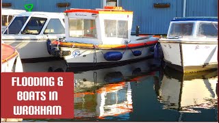 Flooding And Boats In Wroxham flooding January2022 boats [upl. by Joyan]