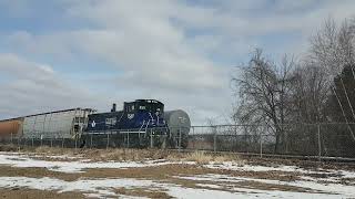 SW1500 switching the Ingredion yard Cardinal Ontario Feb 2524 [upl. by Harbot]