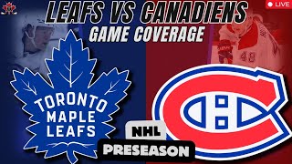 Maple Leafs vs Canadiens Rivalry Game NHL Preseason Coverage [upl. by Ydennek]