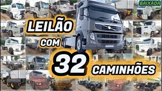 32 CAMINHÕES VENDIDOS BARATOS NO LEILÃO EM 2020 [upl. by Booze]