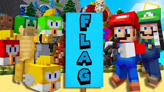 CAPTURE THE FLAG at Larrys Castle  Minecraft Super Mario 274 [upl. by Artenehs]