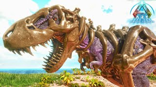 Skeletonized Tyrannosaur Rex Attack On My Base 🔥🔥  ARK Survival Ascended  Part 29  Hindi [upl. by Einobe964]