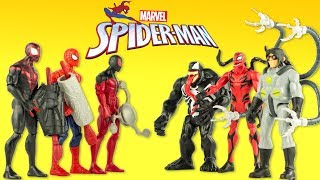 SpiderMan Transformé en Carnage Figurines Marvel Gentils contre Méchants Jouets Toy Review Hasbro [upl. by Adnuhser]