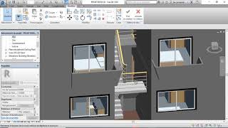 Comment réaliser un mur en biais incliné avec revit [upl. by Nallid899]