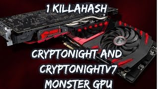 1000  hashes per second  Best Mining GPU for Cryptonight and Cryptonightv7  MSI rx 580 Gaming X [upl. by Sisi]