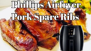 Pork Spare Ribs  Phillips Air fryer Recipes [upl. by Eselahs509]