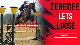 ZEBEDEE LETS LOOSE  OLD BOY GOES SHOWJUMPING AND DRESSAGE AT CHERWELL PART 2  VLOG 133 [upl. by Stalk928]