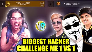 Biggest hacker call me onoob amp challenge me for 1 vs 1😱 Garena free fire [upl. by Gwyn]