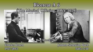 Bach Ricercar A 6 The Musical Offering C Rosen 1967 バッハ 6声のリチェルカーレ ローゼン [upl. by Annaeirb]