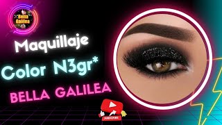 TUTORIAL DE MAQUILLAJE FACIL COLOR N3GR [upl. by Hewes]