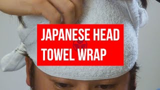 JAPANESE HEAD TOWEL WRAP OR HEADSCARF [upl. by Burwell]