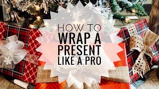 HOW TO WRAP A PRESENT LIKE A PRO  Gift Wrapping Tutorial  2020 Edition [upl. by Belshin248]