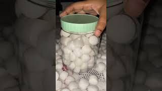 Naphthalene balls⚪️⚪️asmrmothballssatisfyingnaphthaleneoddlysatisfyingyoutubesatisfyingasmr [upl. by Marysa]