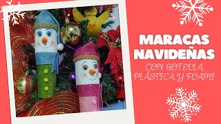 Realiza éstas lindas Maracas para las Novenas Navideñas♡ Maracas con material de reciclaje♡ [upl. by Nov918]