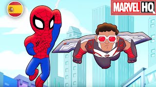 Aventuras de los superhéroes de Marvel  Si tú subes yo bajo  Marvel HQ España [upl. by Enilkcaj]