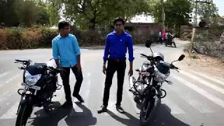 BAJAJ V15 VS PULSAR 135 LS DRAG RACE [upl. by Wylma695]