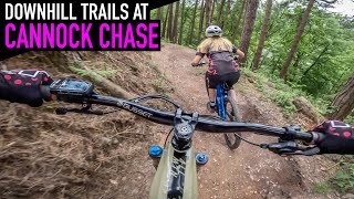 RIDING DOWNHILL TRAILS AT CANNOCK CHASE [upl. by Fellows]