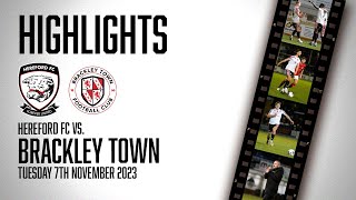 HIGHLIGHTS  Hereford 10 Brackley Town [upl. by Ynaffik]