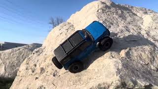 Trx4m bronco side hill rock crawl [upl. by Masuh658]