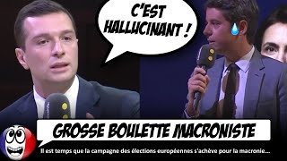 Gabriel Attal fait une GROSSE BOURDE Jordan Bardella et consorts le DÉZINGUENT dans la foulée [upl. by Assirahc891]