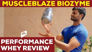 MUSCLEBLAZE BIOZYME PERFORMANCE WHEY PROTEIN DETAILED REVIEW  LAB TEST REPORT [upl. by Emoreg108]