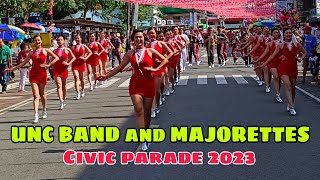 UNC BAND and MAJORETTES  Civic Parade 2023 [upl. by Neomah]