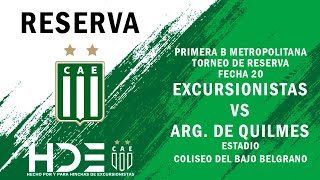 Excursionistas vs Arg de Quilmes  Fecha 20 [upl. by Winni]