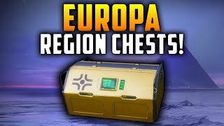 Destiny 2  All Europa Golden Chest Locations Region Chests [upl. by Dressel]