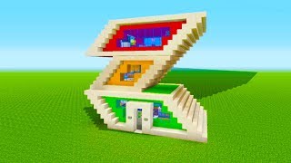 Minecraft Tutorial How To Make A Weird Modern House [upl. by Onitsirc219]