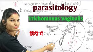 Trichomonas Vaginalis in hindi  Trichomoniasis  Parasitology  By Manisha Maam [upl. by Aldarcy]