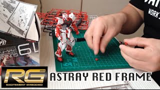 RG Astray Red Frame Time Lapse Build [upl. by Johannah]