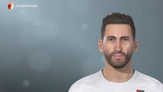 PES 2019 FC AUGSBURG created players face amp hair [upl. by Durman993]