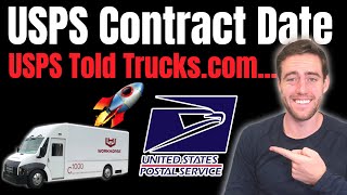 Workhorse USPS Contract Date My Predictions On When The Contract Will Be Announced To WKHS [upl. by Eenahs]