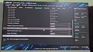 How to enable Virtualization in Asus BIOS [upl. by Daniyal]