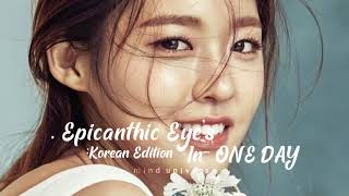 Korean Eyes with Epicanthic folds inONE DAY subliminal Affirmation। MindUniverse [upl. by Peursem]