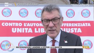 Landini al referendum  Agorà 27092024 [upl. by Hurlee]