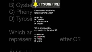 Amino acids one letter code quiz  3 [upl. by Falk]