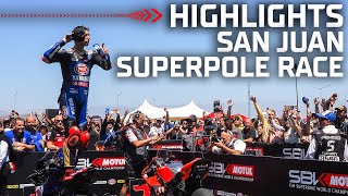 SUPERPOLE RACE HIGHLIGHTS Razgatlioglu Resurgent in San Juan ⚔️  2022 Argentinean Round [upl. by Asirac]