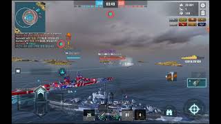 World of Warships Blitz  Tier 8 France Cruiser Bayard 12 [upl. by Akimahs994]