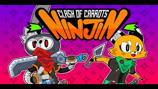 NINJIN  CLASH OF CARROTS  GAMEPLAY COMPLETA [upl. by Tyoh]