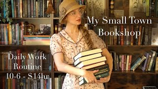 a day working at my rural bookshop  my routine as a bookseller [upl. by Huskey164]