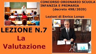 La Valutazione  LEZIONE N 7 [upl. by Cissej]