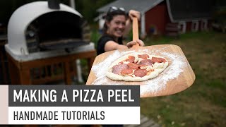 How to Make a Pizza Peel  Woodworking [upl. by Tiat]