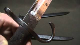 WW2 Japanese Arisaka Rifle sword bayonet [upl. by Polly743]