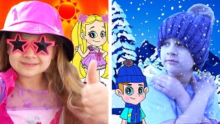 Diana and Roma NEW Hot Vs Cold Adventures in a Magical Cartoon World Cartoon for Kids Compilation [upl. by Alick303]