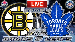 Boston Bruins vs Toronto Maple Leafs Game 4 LIVE Stream Game Audio  NHL Playoffs Streamcast amp Chat [upl. by Hsinam]