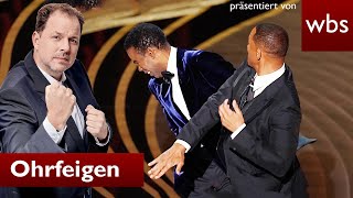 Ohrfeigen im TV DAS droht Will Smith amp Fat Comedy  Anwalt Christian Solmecke [upl. by Avrenim]