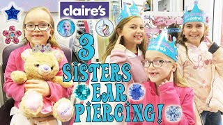 Ear Piercing at Claires  Crazy8Family [upl. by Clerissa]